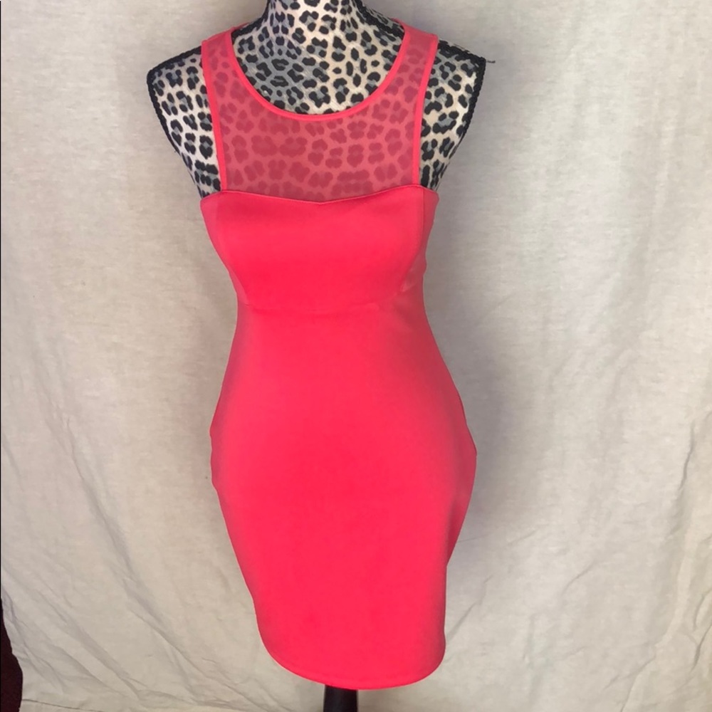 Coral Pink party dress